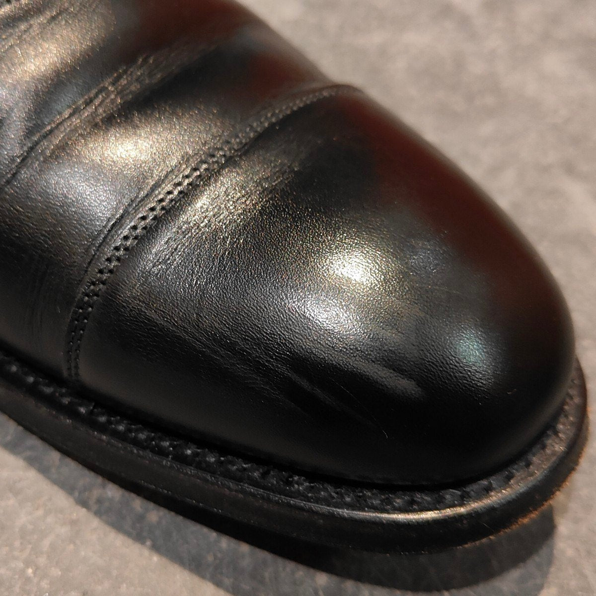 【JOSEPH CHEANEY】ジョセフチーニー レザーシューズ アルフレッド ストレートチップ カーフ ブラック サイズUK9F 125ラスト 参考定価￥94,600-