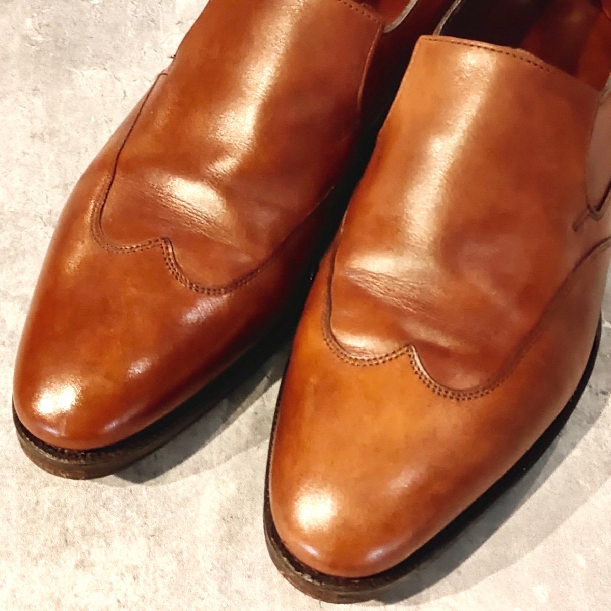 【JOHNLOBB】ジョンロブ ワーウィック ウイングチップ ローファー カーフ ブラウン サイズUK5EE 7000ラスト
