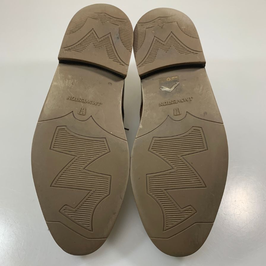 【J.M.Weston】ジェイエムウエストン レザーシューズ 765-22 ストレートチップ 旧ロゴ シボレザー ブラウン メンズ サイズ8.5E