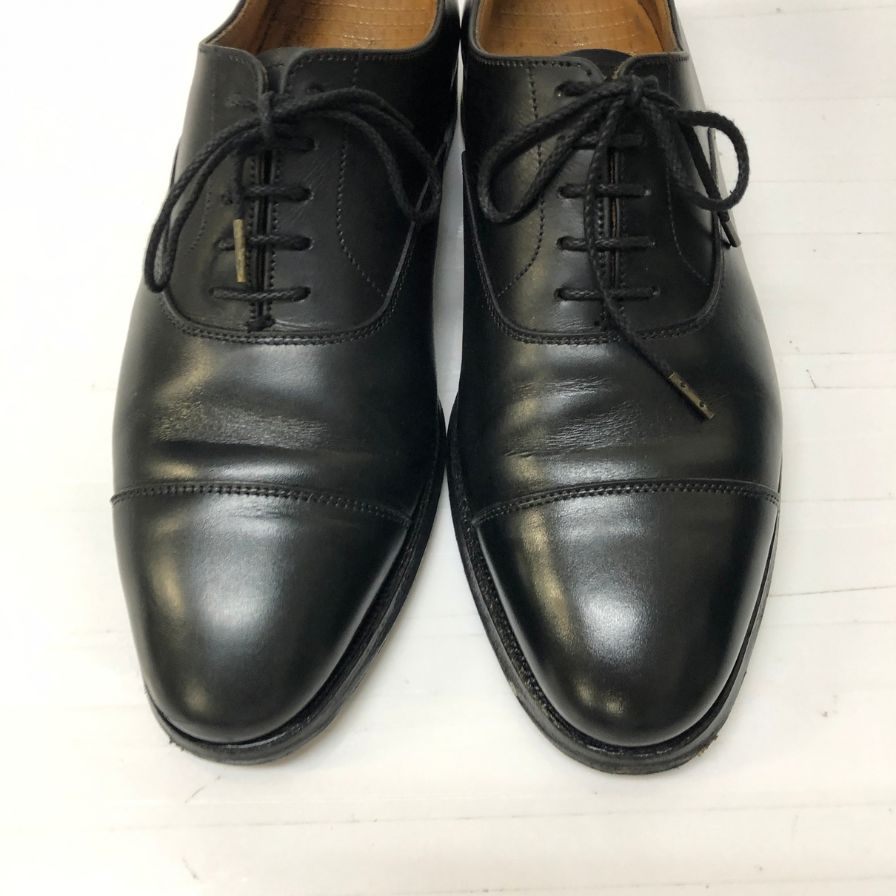 【CROCKETT&JONES】クロケット&ジョーンズ 27742A コノート ストレートチップ カーフ ブラック UK5.5 236ラスト CONNAUGHT