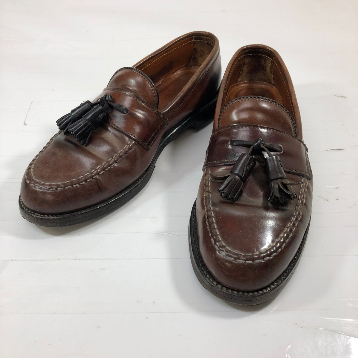 【Alden】オールデン タッセルローファー コードバン バーガンディ  9917 サイズUS6.5D メンズ ブラウン Alden