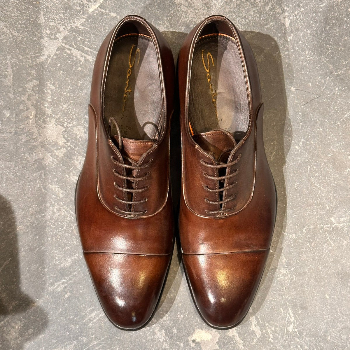 試着程度【Santoni】サントーニ 2624 ストレートチップ カーフ ダーク 試着程度【Santoni】サントーニ 2624 ストレートチップ カーフ ダーク