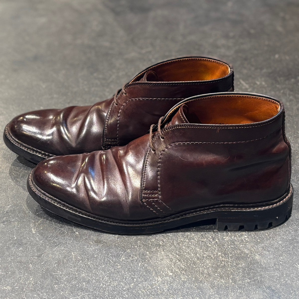 【ALDEN】オールデン チャッカブーツ 1339 コードバン ダークバーガンディ サイズUS8D バリーラスト 参考定価￥216,700-
