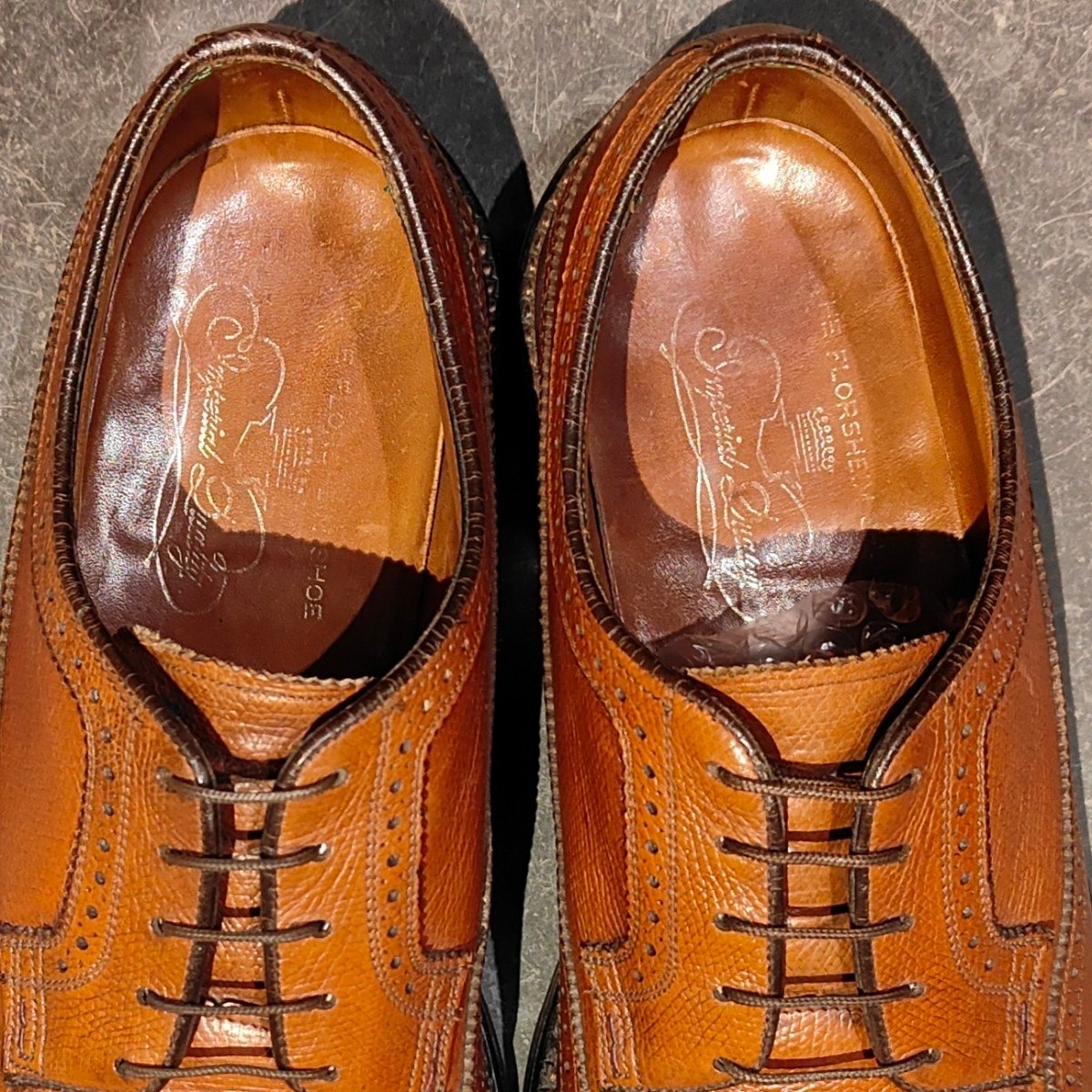 60s Florsheim フローシャイム 筆記体ロゴ ストアサイン 看板 希少【FLORSHEIM】フローシャイム ケンムーア 筆記体ロゴ 緑枠