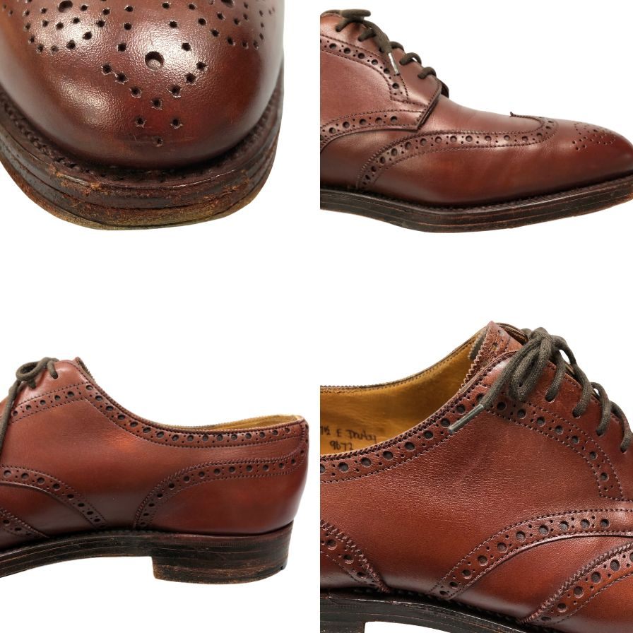 【JOHN LOBB】ジョンロブ ダービー ウイングチップ カーフ バーガンディ サイズ UK7.5E  9672 ラスト