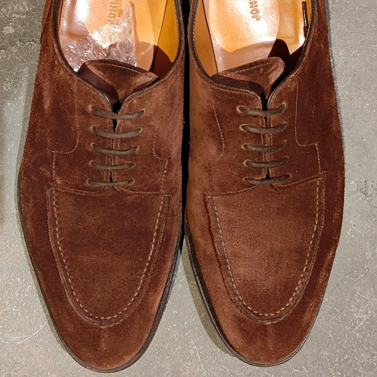 希少 使用数回【JOHN LOBB】ジョンロブ ハーリン Uチップ スエード