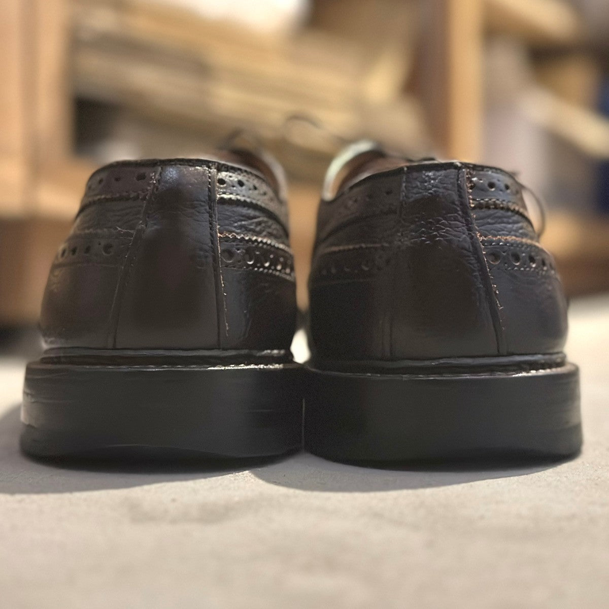 希少【ALDEN】オールデン 97784 ユナイテッドアロウズ別注 ウイングチップ グレインレザー ブラウン サイズUS7.5D バリーラスト