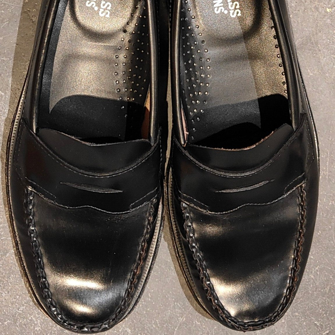 美品【G.H.Bass&Co. 】 ジーエイチバス 11035H ラーソン ローファー ブラック サイズ US7.5