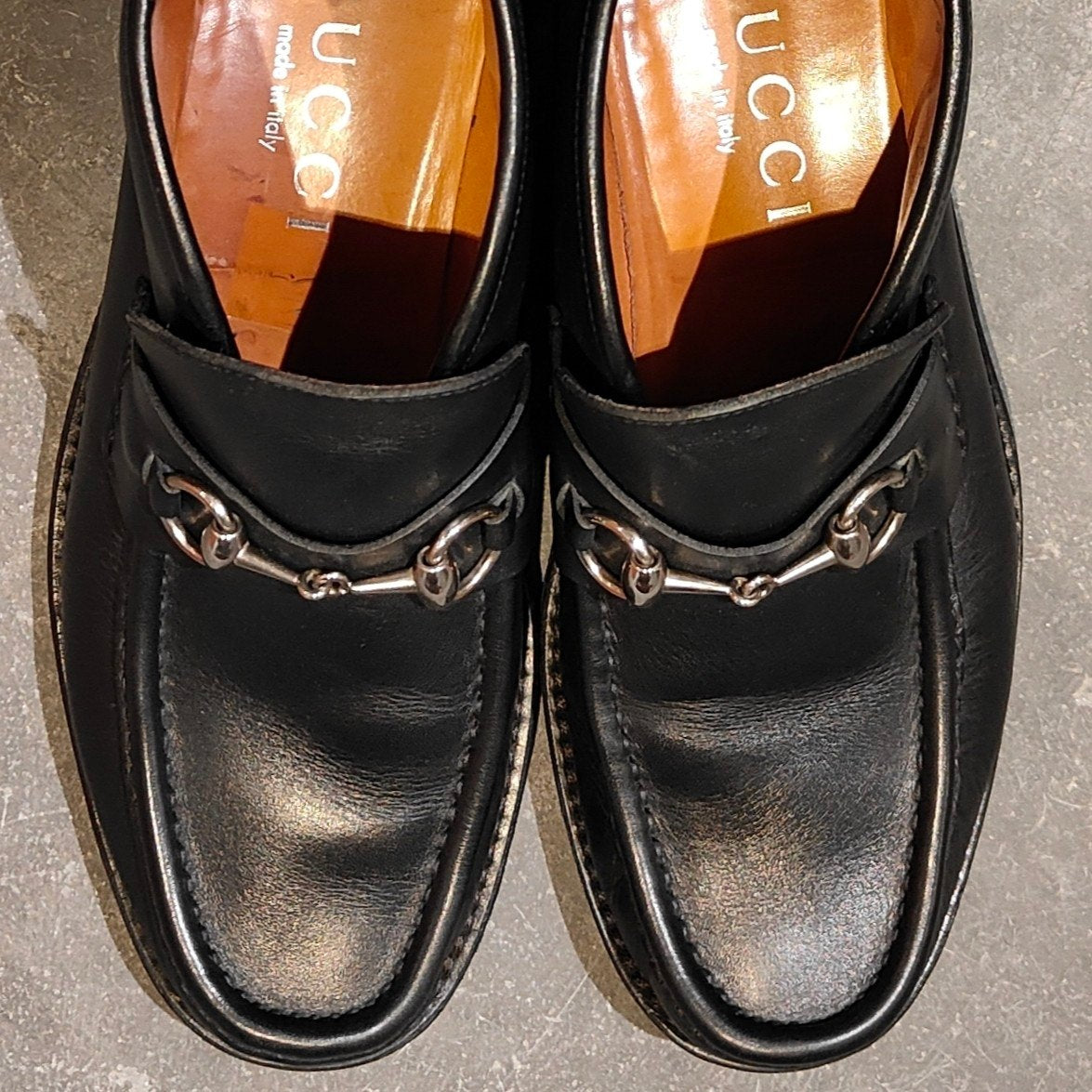 極美品【GUCCI】グッチ  0067 ショートブーツ ホースビットローファー カーフ ブラック サイズ41