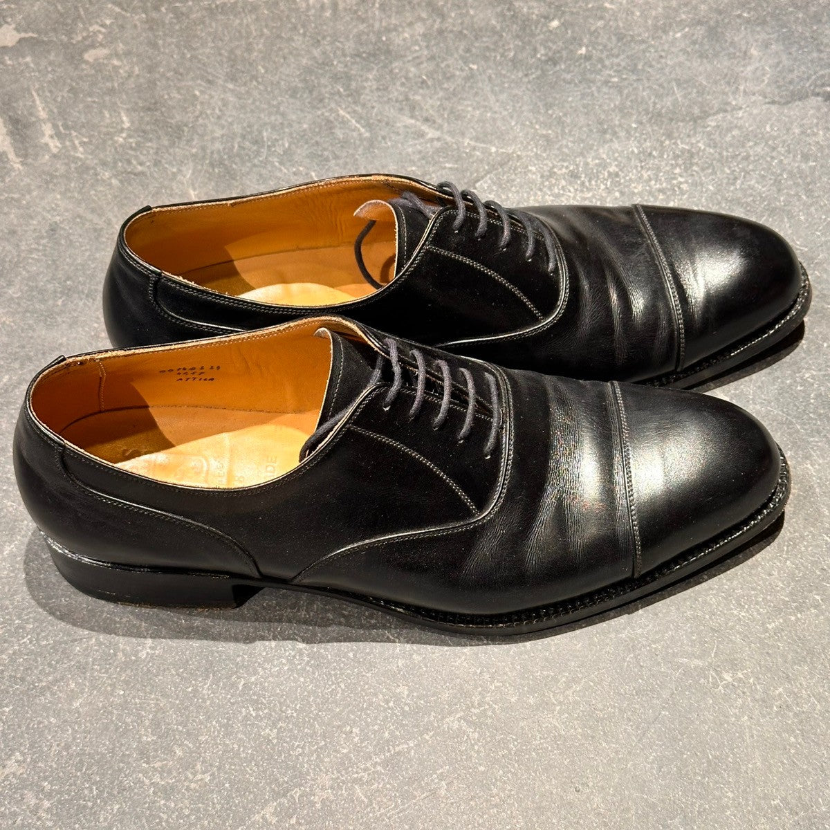 【VASS】ヴァーシュ ATTILA ストレートチップ カーフ ブラック サイズ41.5 Fラスト