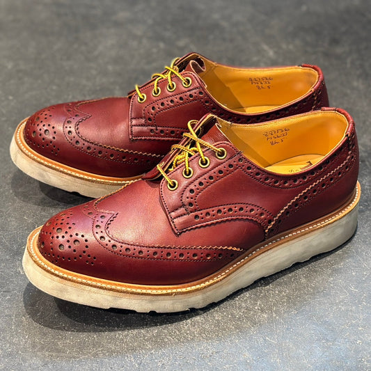 【Tricker's】トリッカーズ トゥモローランド別注 M5633  バートン ウイングチップ フルブローグ カーフ ボルドー サイズUK8.5