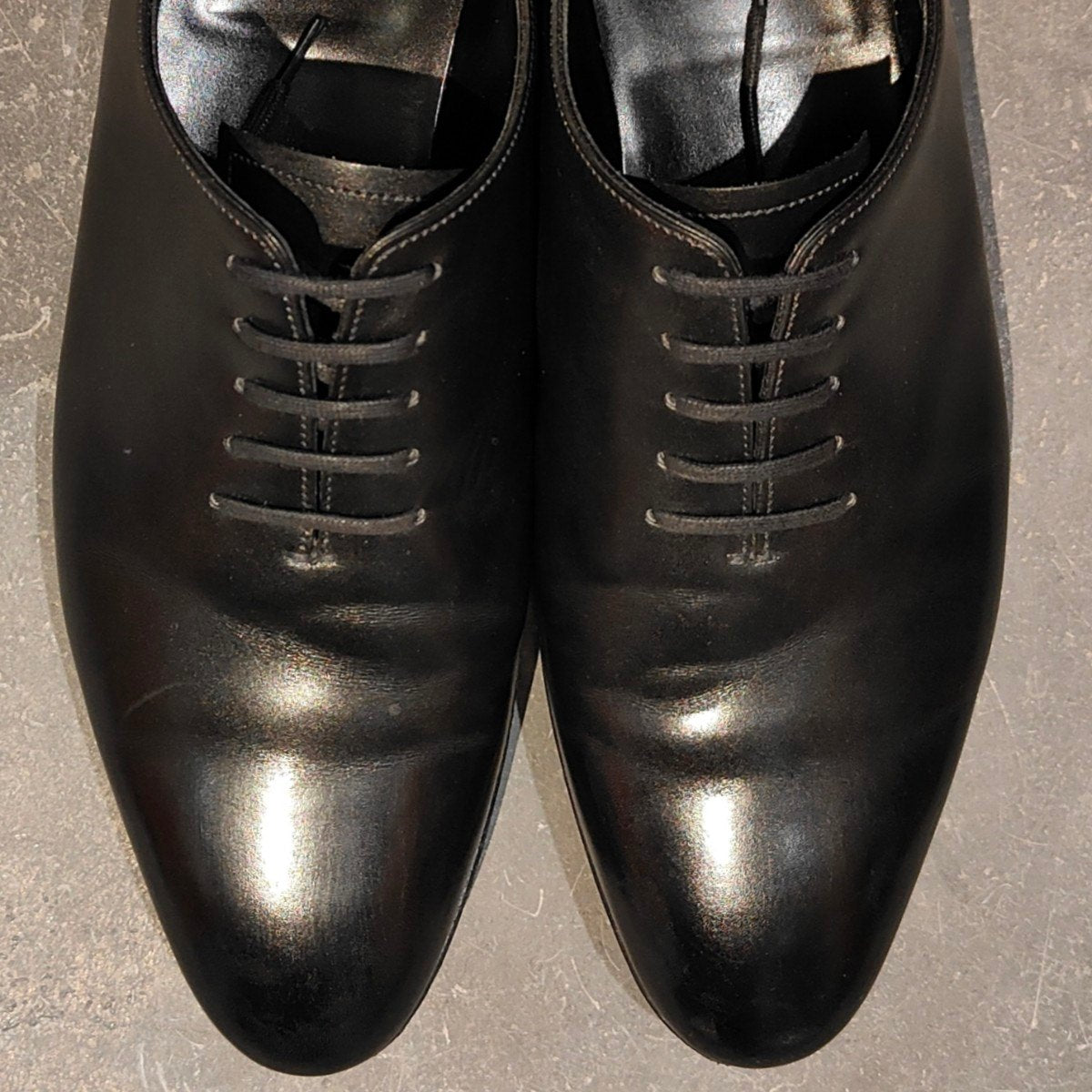 使用数回【JOHN LOBB】ジョンロブ マールドン プレステージライン ホールカット カーフ ブラック サイズ UK7.5E 8000ラスト 参考定価￥443,300-