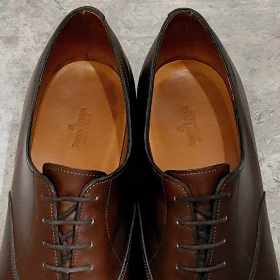 【JOHN LOBB】ジョンロブ シティ2 ストレートチップ Rスタンプ カーフ ブラウン サイズUK11.5E 7000ラスト