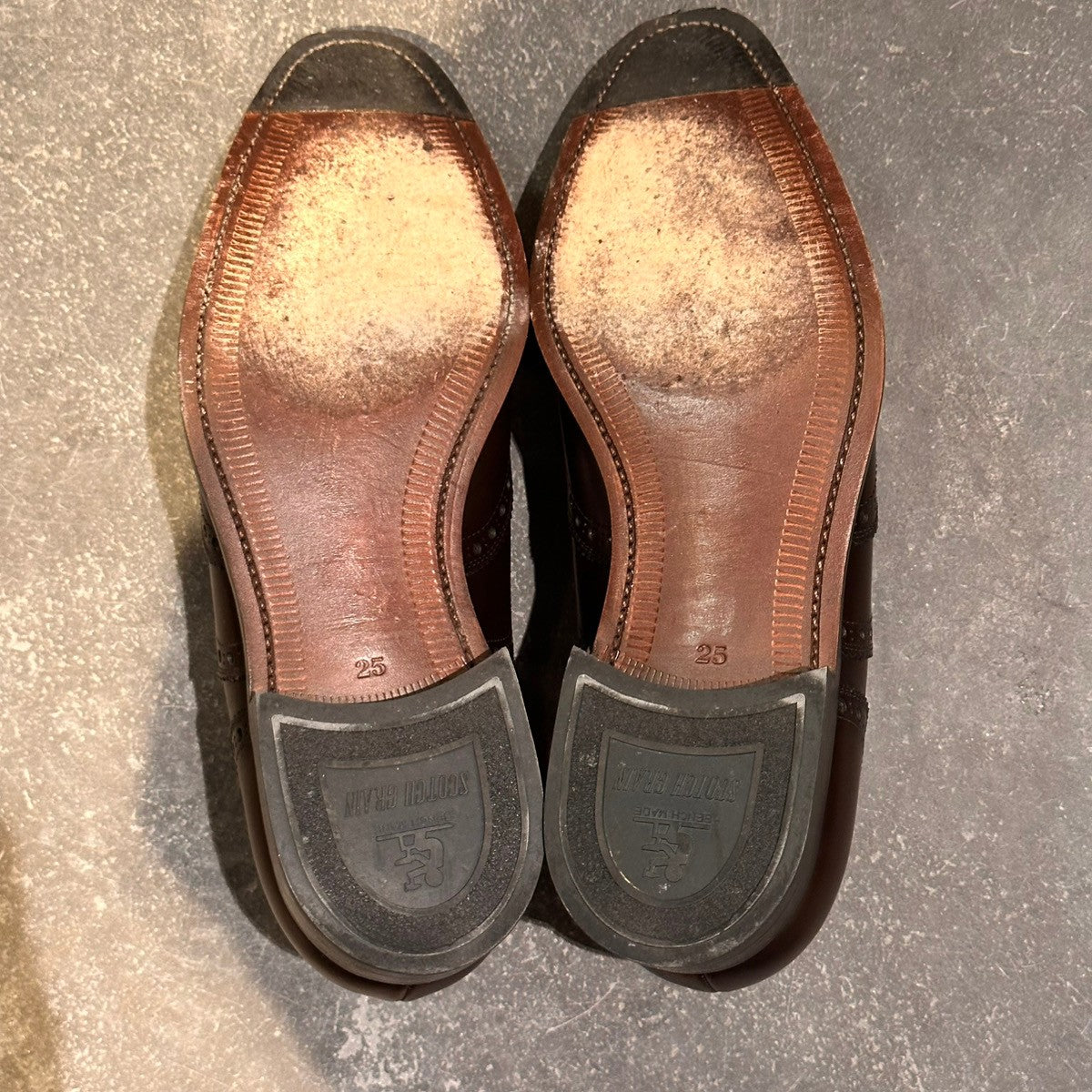 【SCOTCH GRAIN】スコッチグレイン 03603 フルブローグ カーフ ダークブラウン サイズ25cm