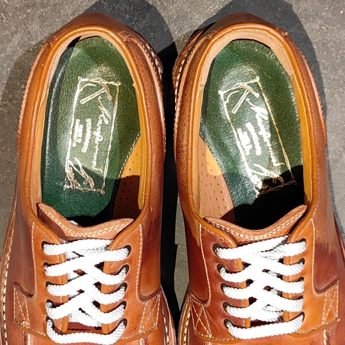 新品未使用【manufacturers standard】 マニュファクチャーズ ホリデーシューズ ホースバットリバース ブラウン サイズUK7.5