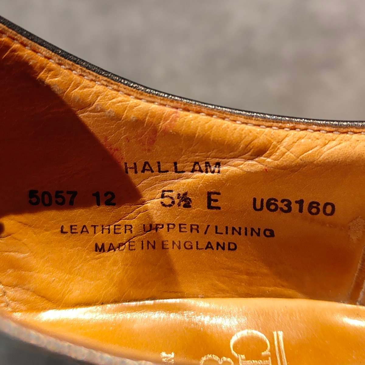 【CROCKETT & JONES】クロケット&ジョーンズ ハラム ストレートチップ カーフ ブラック サイズUK5.5E 348ラスト