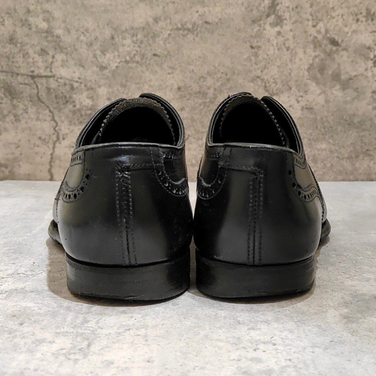 【CROCKETT&JONES】クロケット＆ジョーンズ シャドウェル プレーントゥ Ｖフロント カーフ バーガンディ サイズUK7.5D