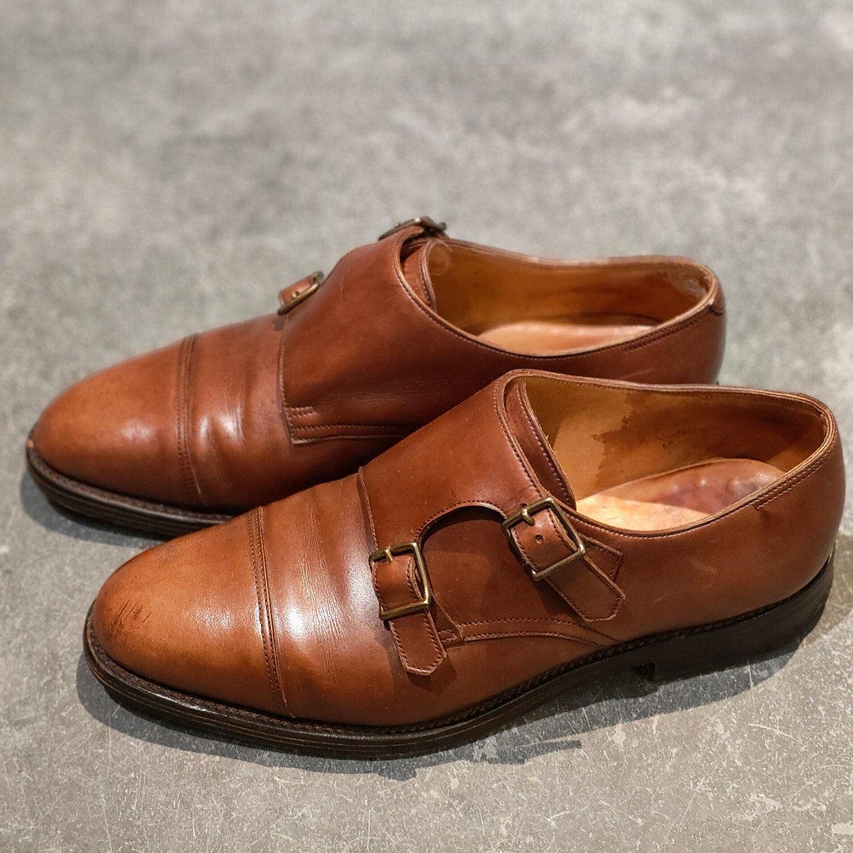 JOHN LOBB】ジョンロブ ウィリアム ダブルモンク 旧ロゴ カーフ