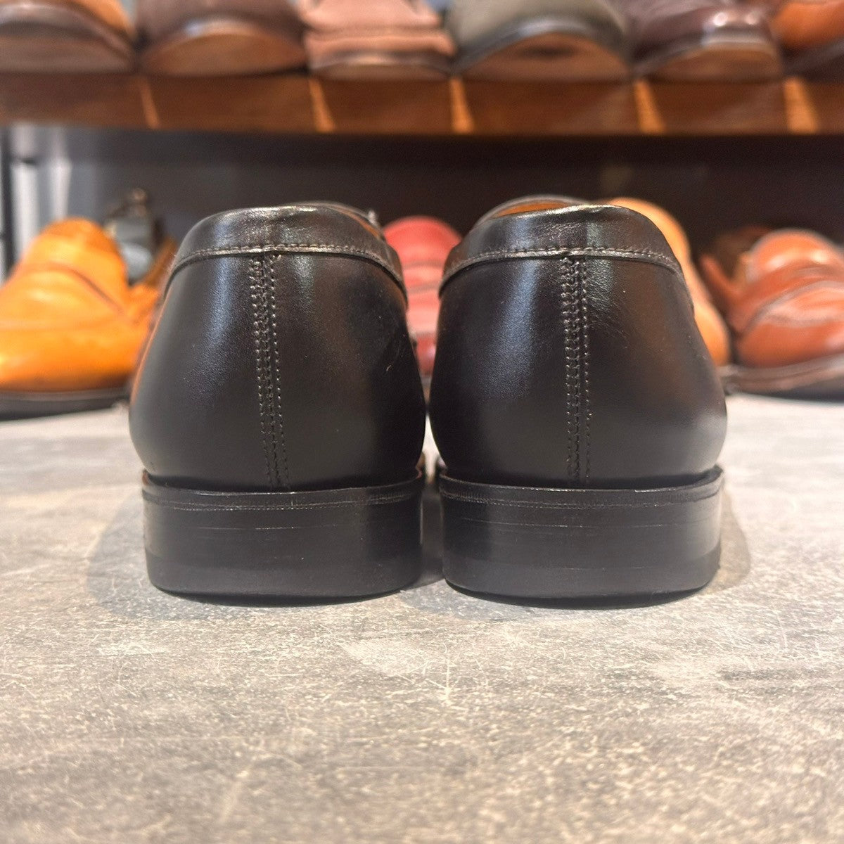 美品【J.M.WESTON】ジェイエムウエストン 180 シグニチャーローファー ローファー ボックスカーフ ブラック サイズUK6A 41ラスト