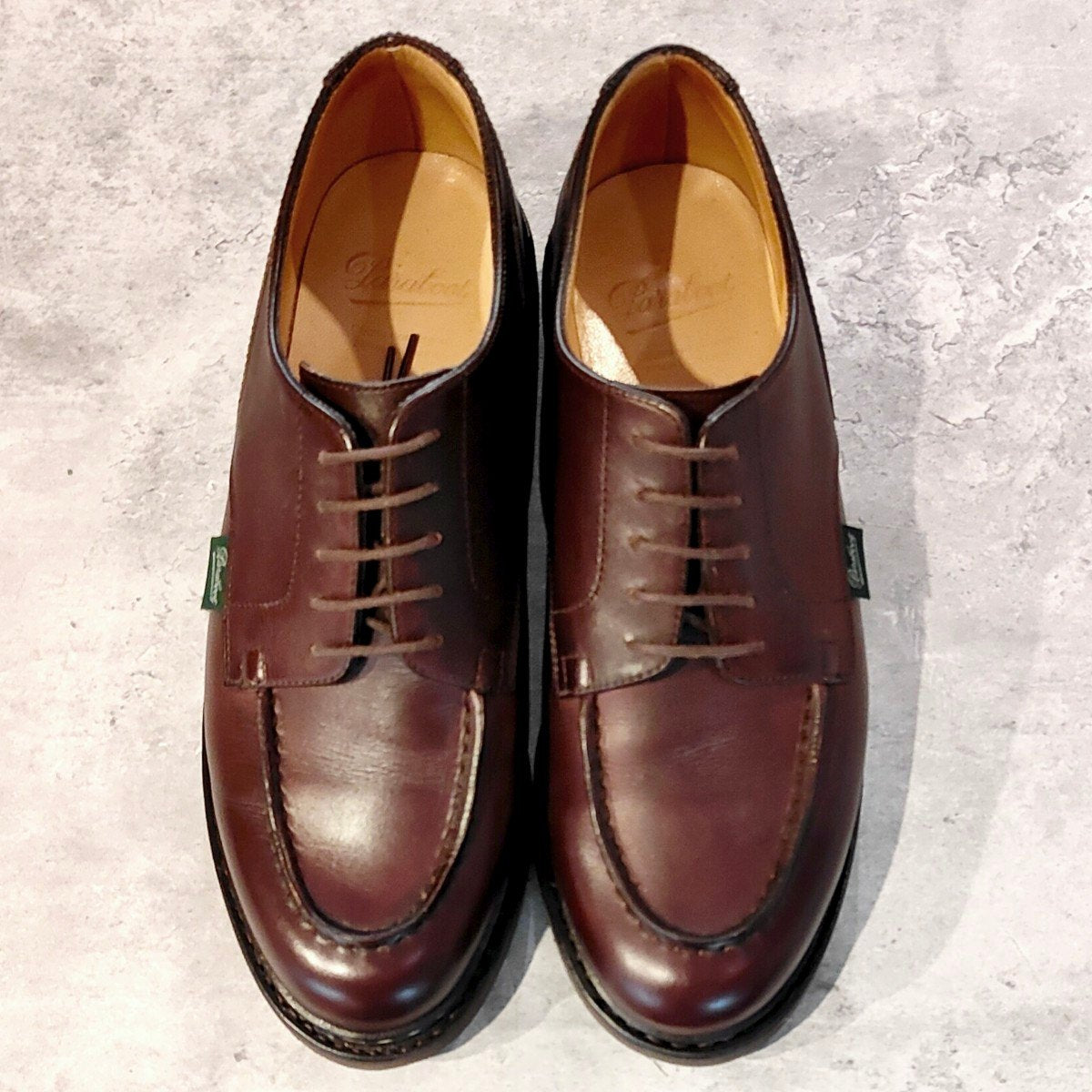 使用数回【Paraboot】パラブーツ シャンボード Uチップ リスレザー ブラウン サイズ UK7 参考定価￥110,000-