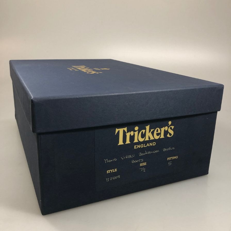 【Tricker’ｓ】トリッカーズ 947979 W5634 ブーツ レザー ネイビー（紺） サイズ 7ハーフ-5 ラスト