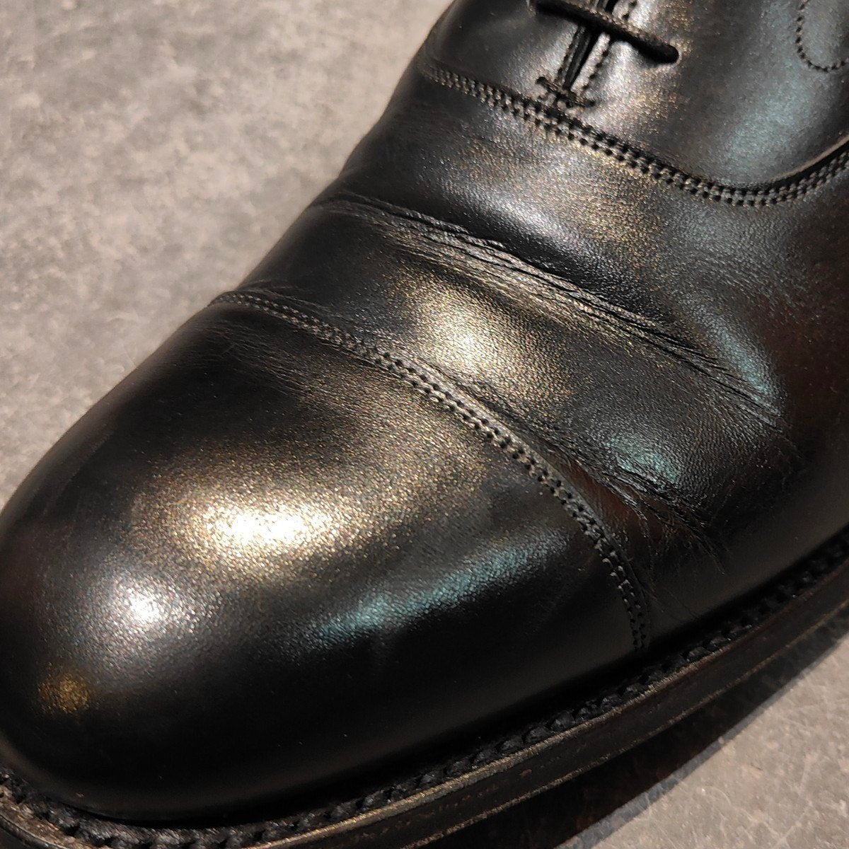 【JOSEPH CHEANEY】ジョセフチーニー レザーシューズ アルフレッド ストレートチップ カーフ ブラック サイズUK9F 125ラスト 参考定価￥94,600-