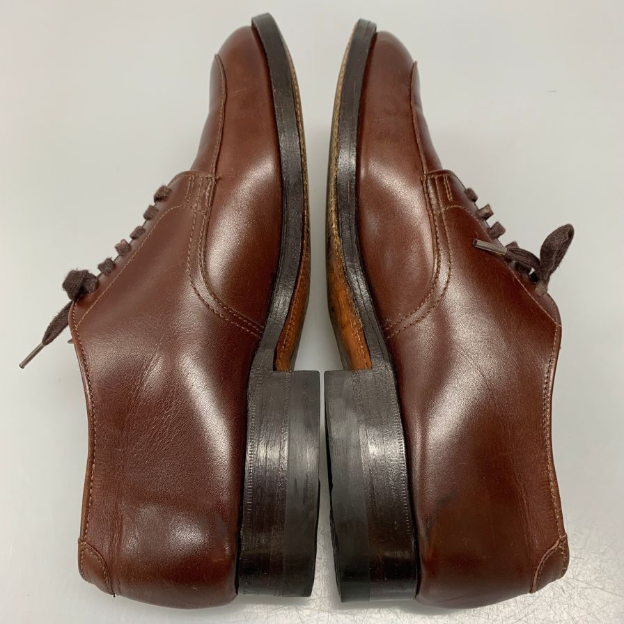 オールデン　ビジネスシューズ　ドレスシューズ　レザー　ブラウン　7 中古・古着通販】ALDEN (オールデン) Vチップシューズ ブラウン サイズ