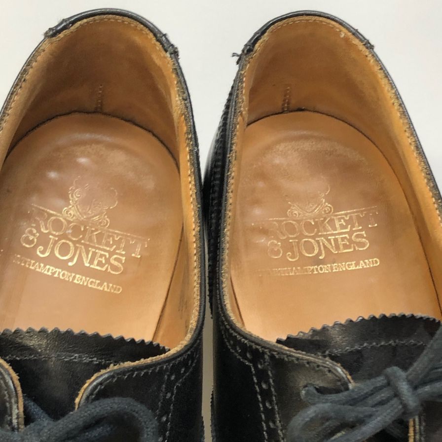 【CROCKETT&JONES】クロケット&ジョーンズ  ビジネスシューズ カーフ ブラック（黒） サイズ 8E ラスト