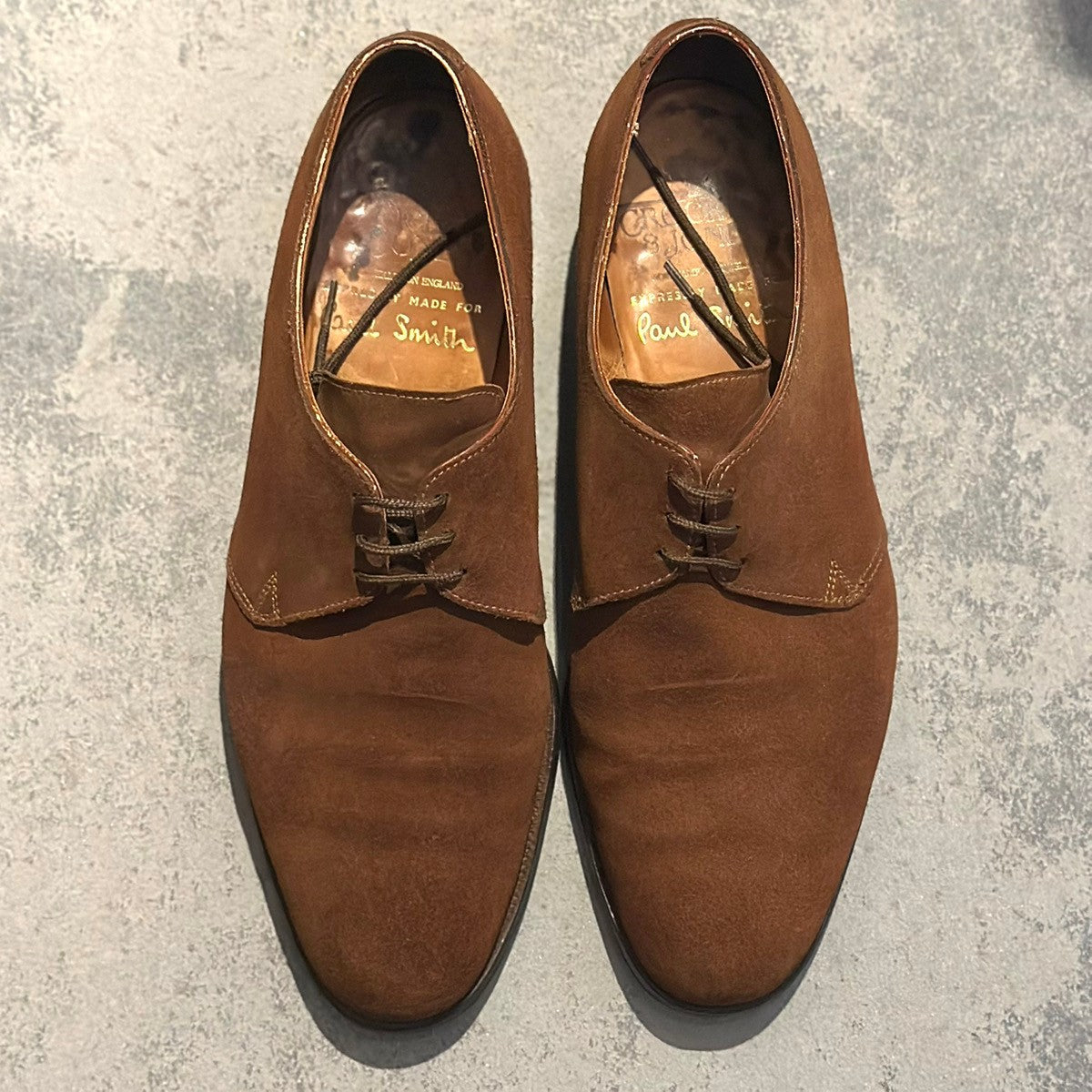 希少【CROCKETT&JONES】クロケット＆ジョーンズ ポールスミス別注 DARTMOUTH スエード ブラウン サイズ UK8.5E 366ラスト