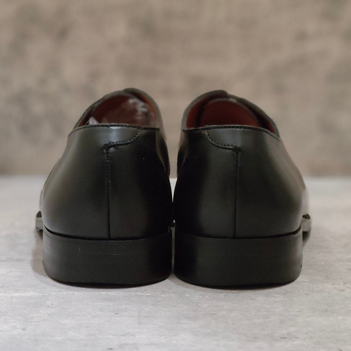 希少 極美品【J.M.WESTON】ジェイエムウエストン 503 セミブローグ 旧旧ロゴ カーフ ブラック サイズ UK6D