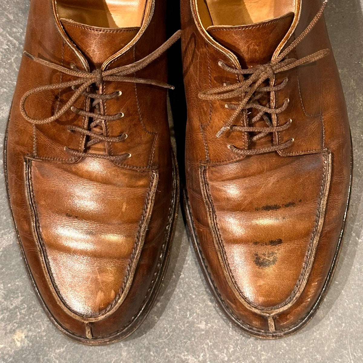 【CROCKETT&JONES】クロケット&ジョーンズ モールトン Uチップ カーフ ブラウン サイズUK8.5E