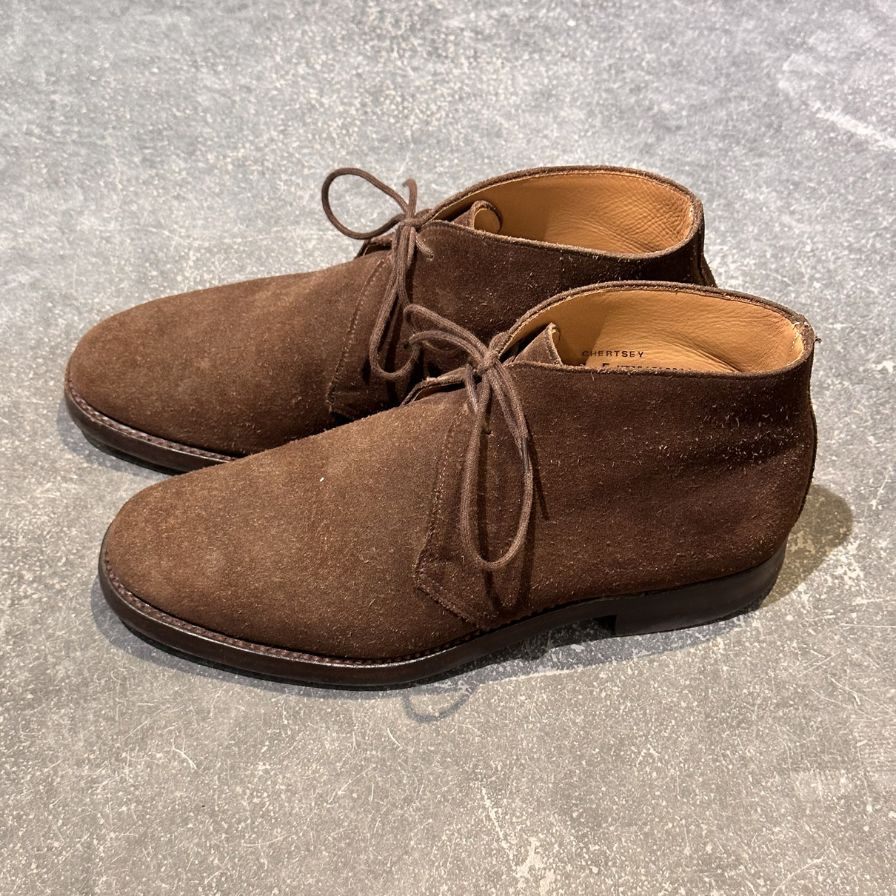 CROCKETT&JONES】クロケットジョーンズ ブーツ スエード ブラウン（茶