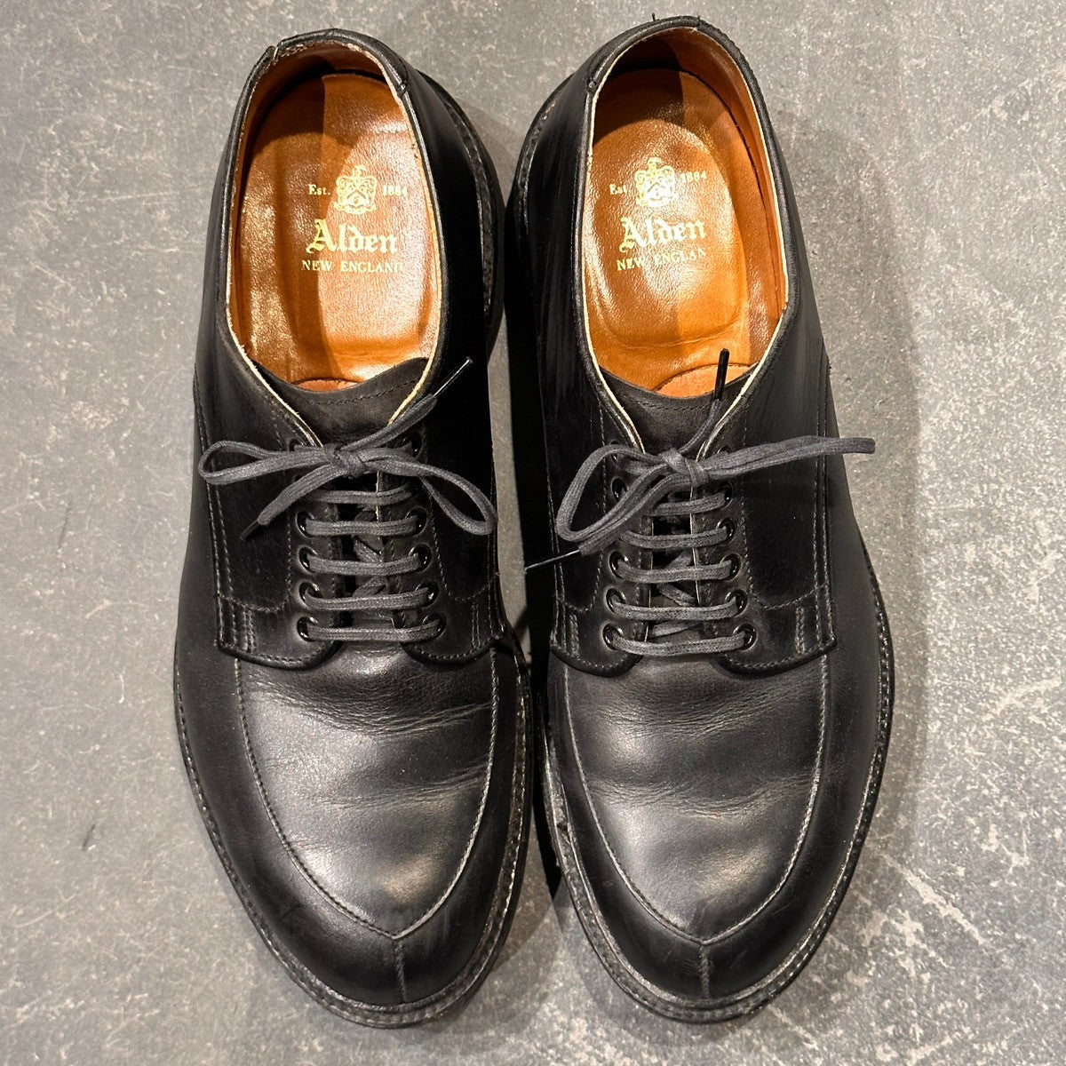 ALDEN】オールデン 5469 Vチップ オイルドレザー ブラック サイズUS6