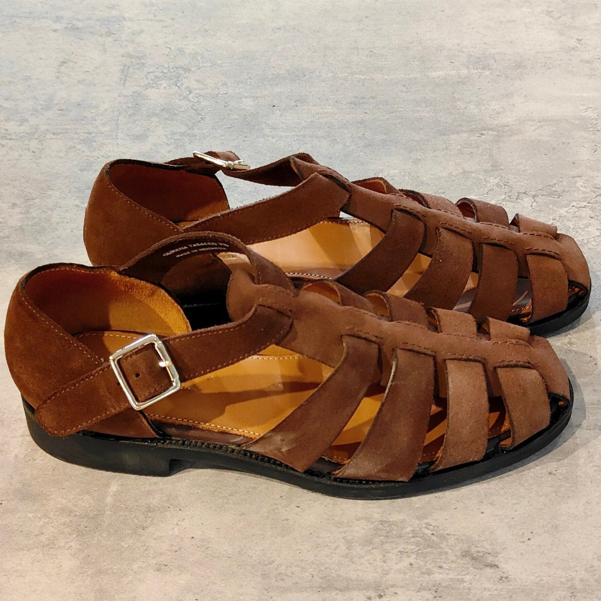試着程度【Lloyd Footwear】ロイドフットウェア グルカサンダル スエード ブラウン サイズUK7.5
