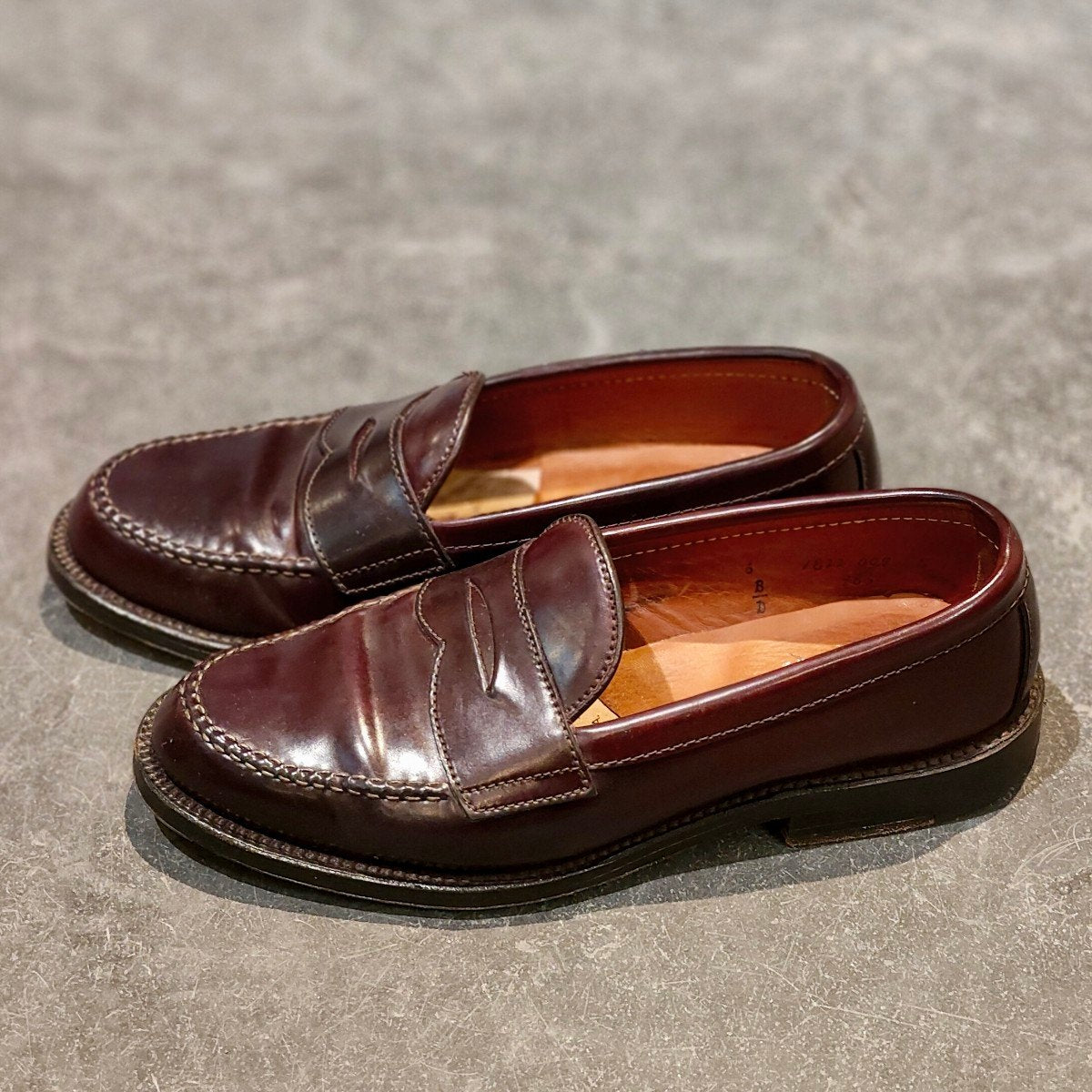 【ALDEN】オールデン 986 ペニーローファ コードバン ダークバーガンディ サイズUS6D バンラスト