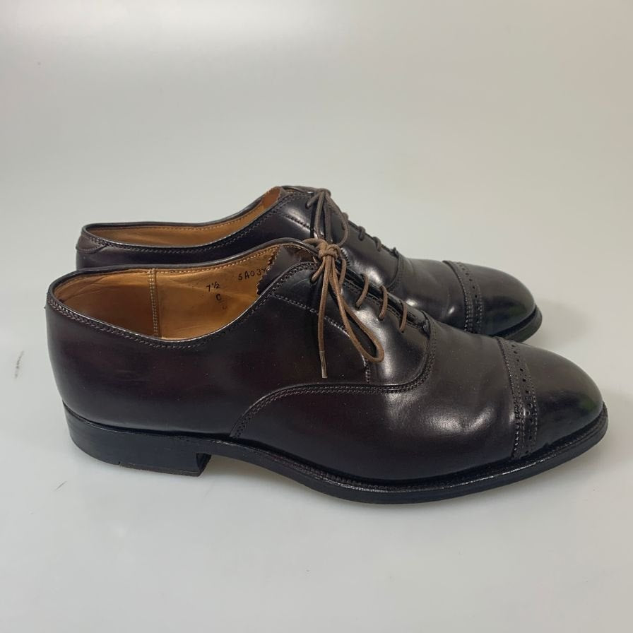 【Alden】オールデン パンチドキャップトゥ コードバン ハンプトンラスト 9015 メンズ サイズUS7.5E ダークバーガンディ