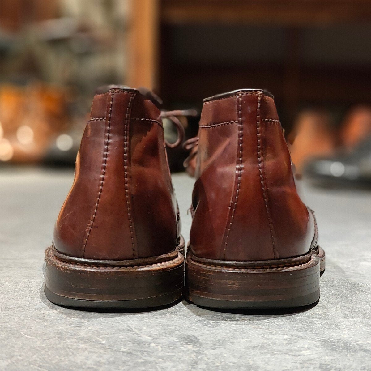 美品【ALDEN】オールデン チャッカブーツ 1339 コードバン ダークバーガンディ サイズUS9E バリーラスト 参考定価￥225,500-