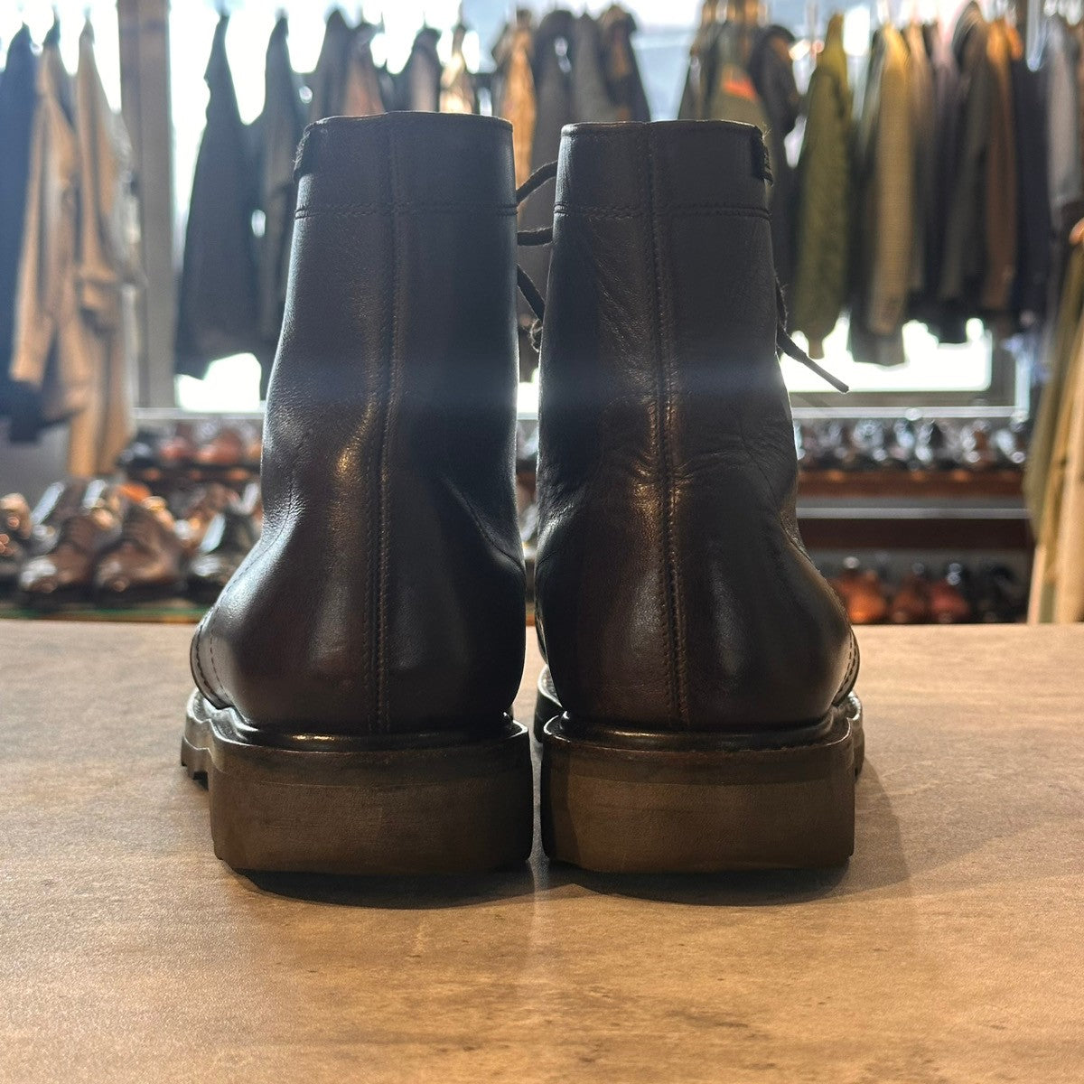 希少【PARABOOT】パラブーツ ヴィッテル2 デカタグ Uチップ ブーツ カーフ ブラウン サイズUK9