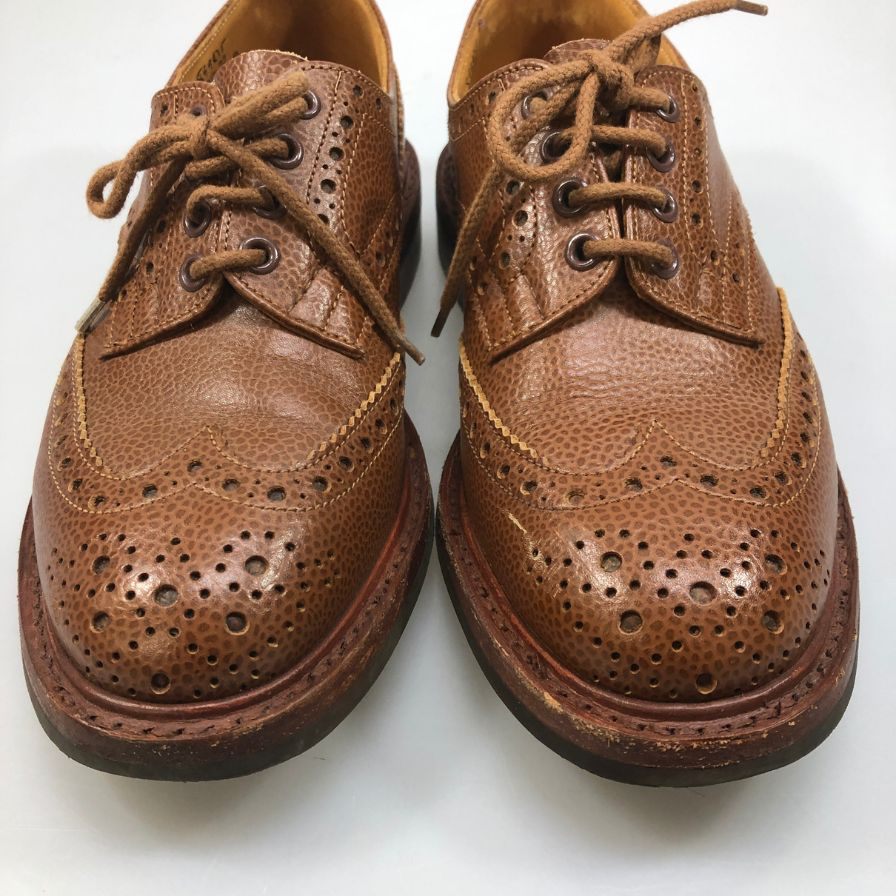 【Tricker's】トリッカーズ  バートン レザーシューズ グレインレザー ブラウン（茶系） サイズ 6.5 ラスト