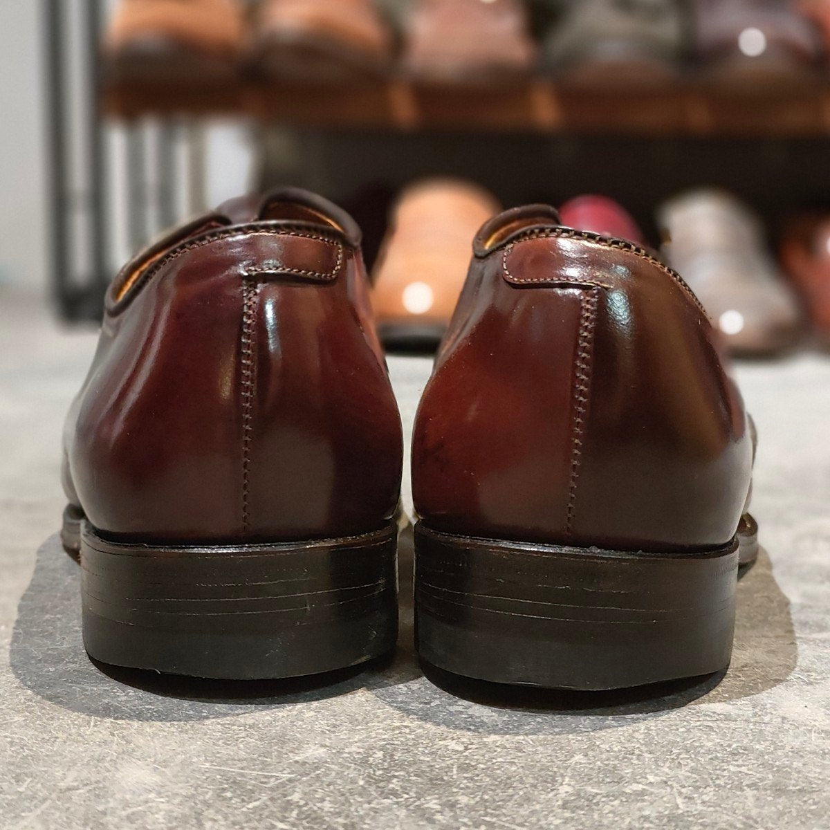 【ALDEN】オールデン 54321 Vチップ コードバン ダークバーガンディ US8D モディファイドラスト 参考定価￥217,800-