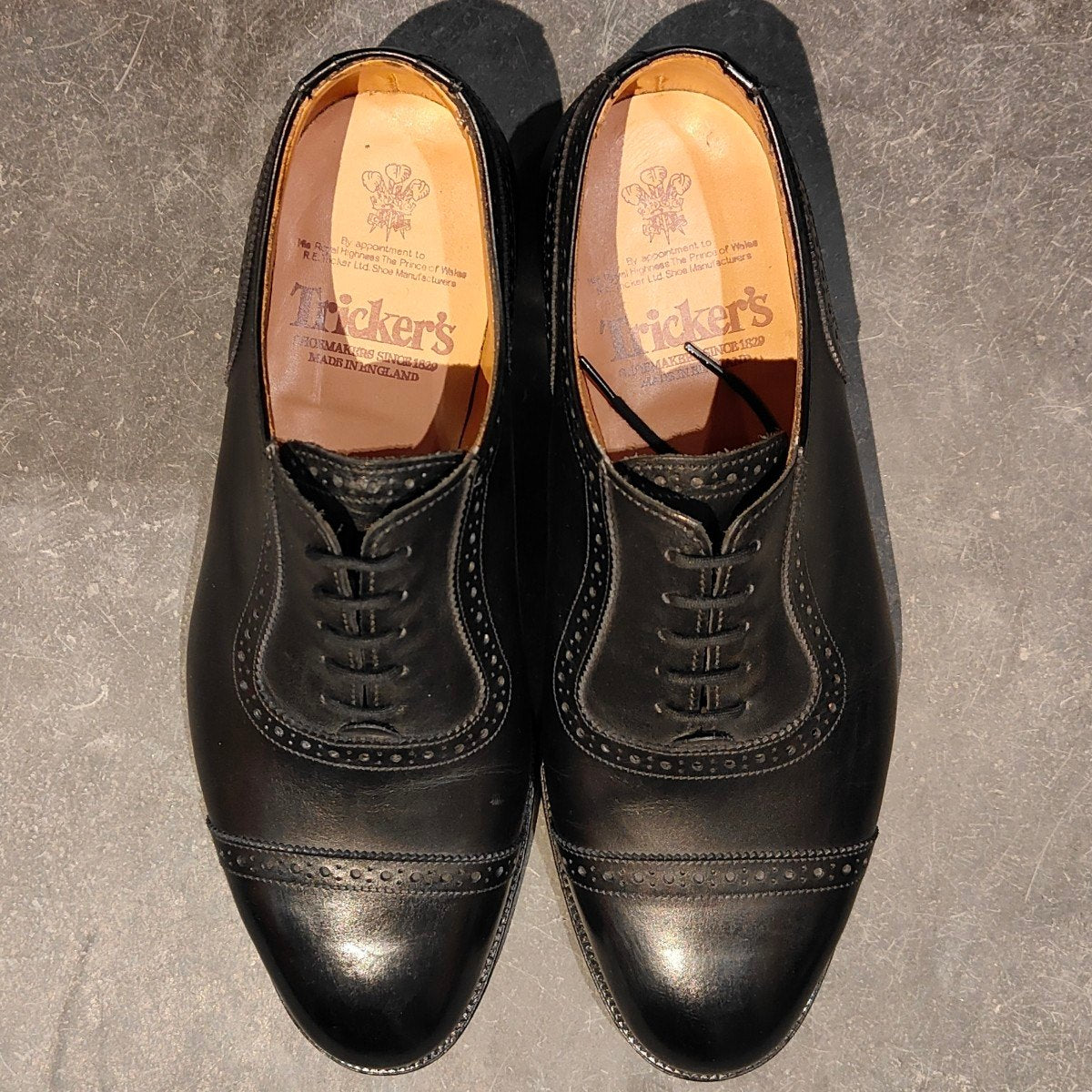 試着程度【Tricker’s】トリッカーズ アデレード カーフ ブラック サイズUK7.5