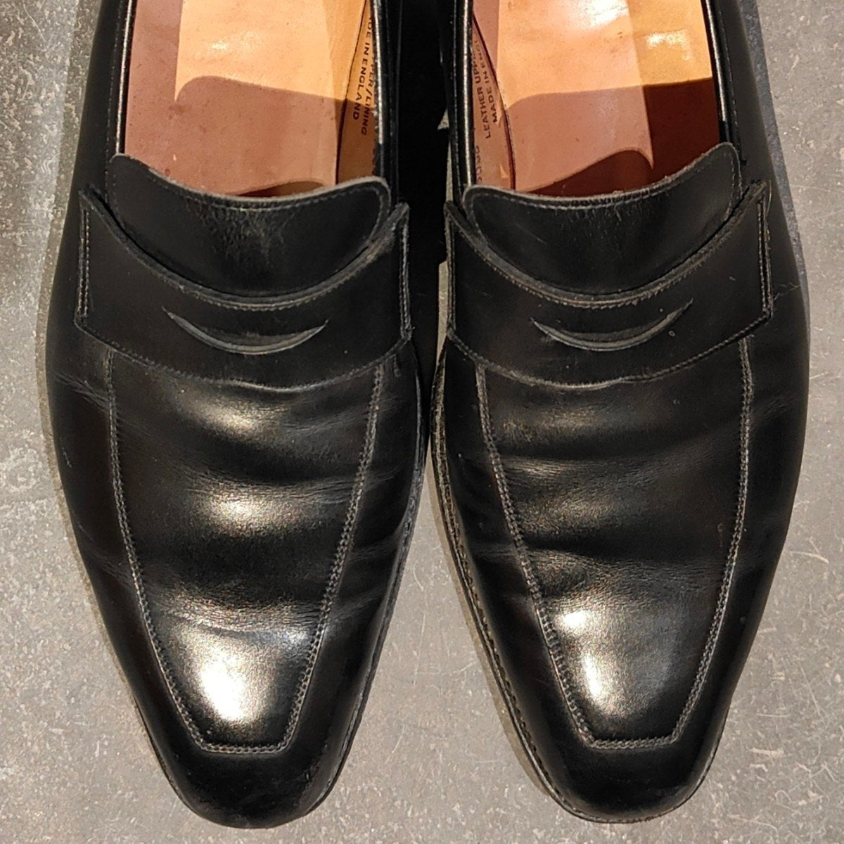 【Crockett&Jones】クロケット&ジョーンズ メルトン ローファー カーフ ブラック サイズUK7E
