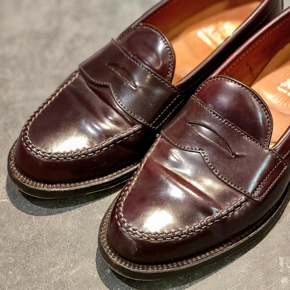 【ALDEN】オールデン 986 ペニーローファ コードバン ダークバーガンディ サイズUS6D バンラスト