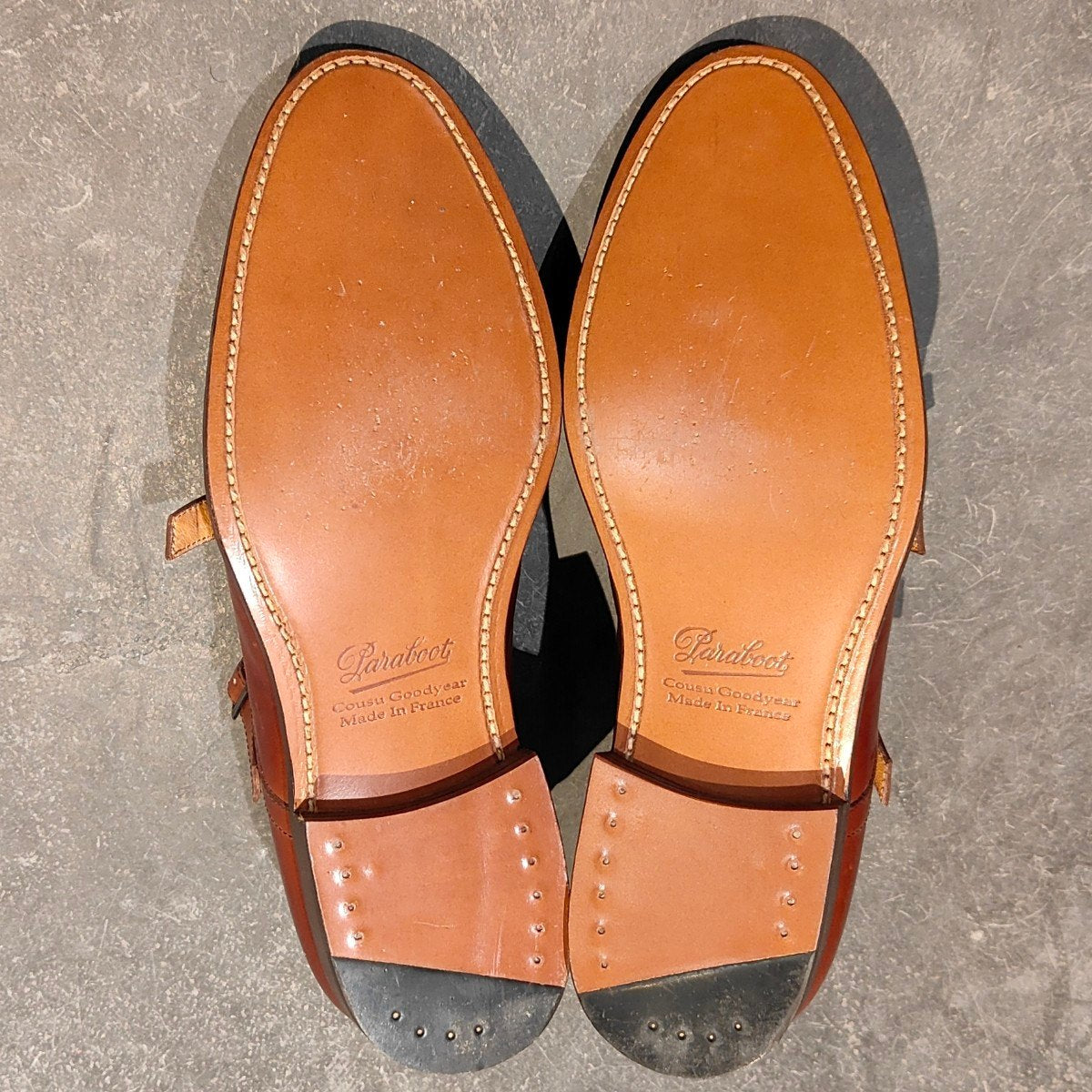 新品未使用【Paraboot】パラブーツ ヴィニー ダブルモンク カーフ ブラウン サイズ UK8