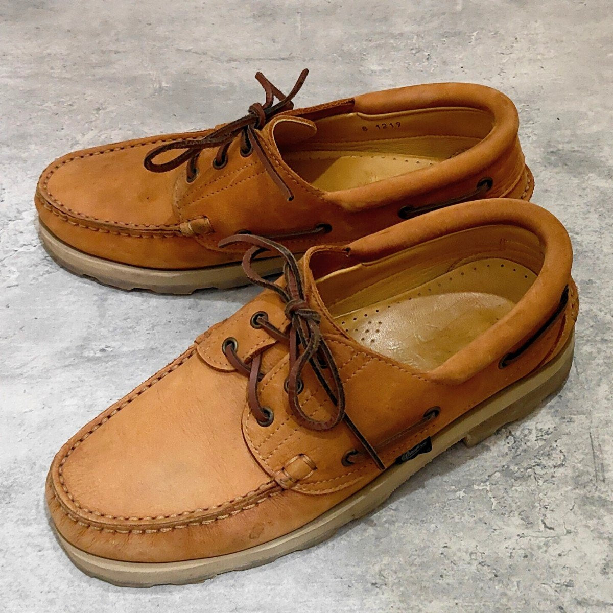 希少【Paraboot】アルペンター別注  デッキシューズ サファリ ブリアック ヌバック ブラウン サイズ UK8