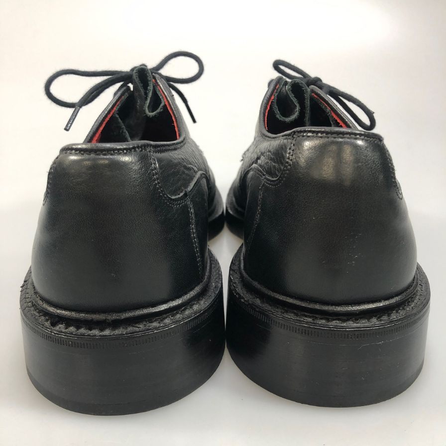 【Tricker's】トリッカーズ トレーディングポスト別注 ウッドストック プレーントゥダービー グレインレザー ブラック メンズ サイズUK7.5E