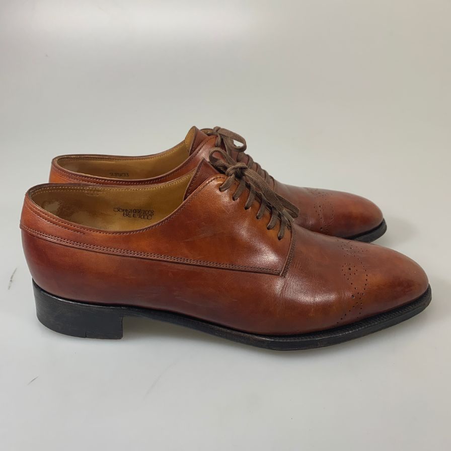 【JOHN LOBB】ジョンロブ レザーシューズ プレーントゥ イヤーモデル 2003 サイズUK6.5E メンズ ブラウン