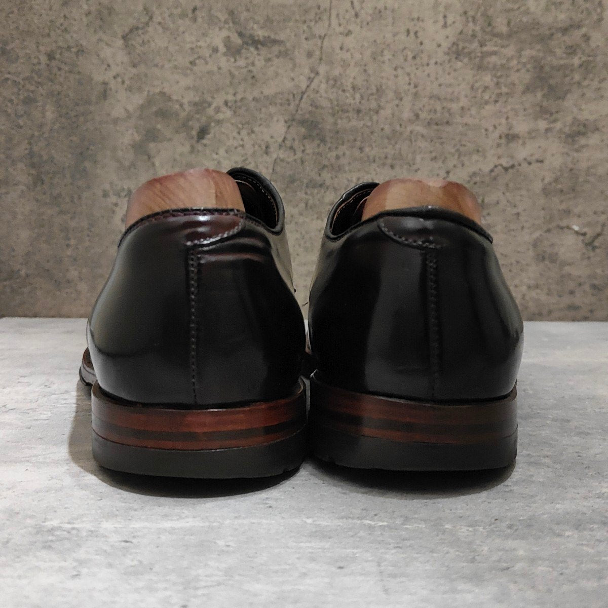【ALDEN】オールデン BROGUE別注 D8411C プレーントゥ コードバン ダークバーガンディ サイズUS10.5E ミリタリーラスト