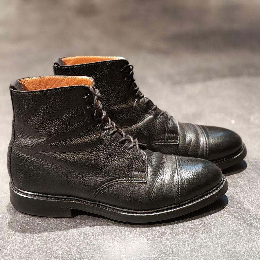 CROCKETT&JONES】クロケットジョーンズ コニストン レースアップブーツ グレインレザー ブラック サイズ UK8.5E – LASTLAB