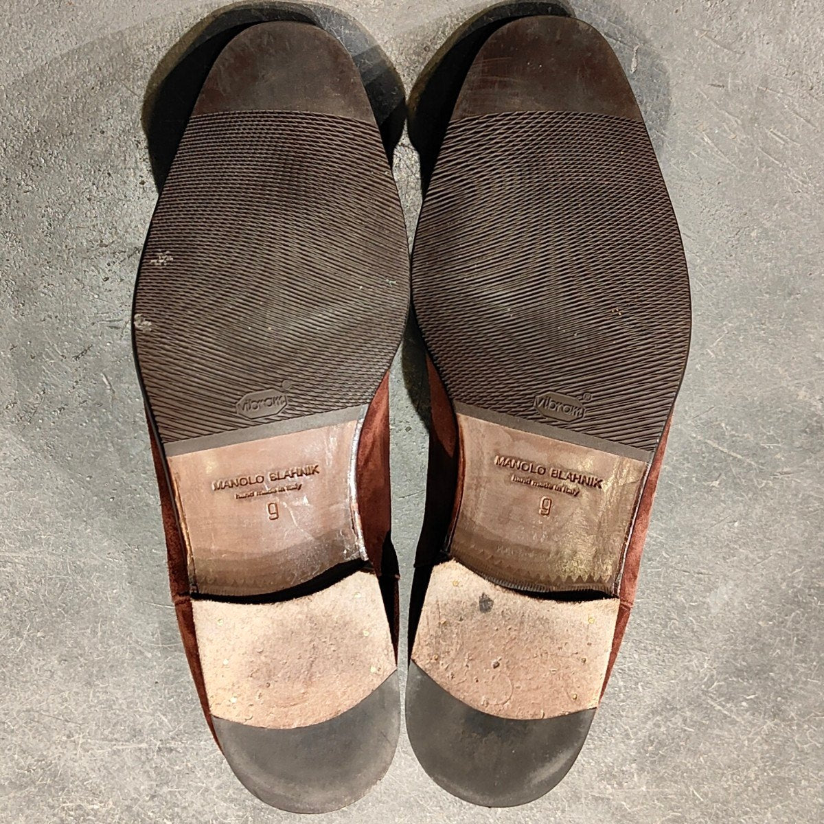 美品 【MANOLO BLAHNIK】マノロブラニク サイドゴアブーツ